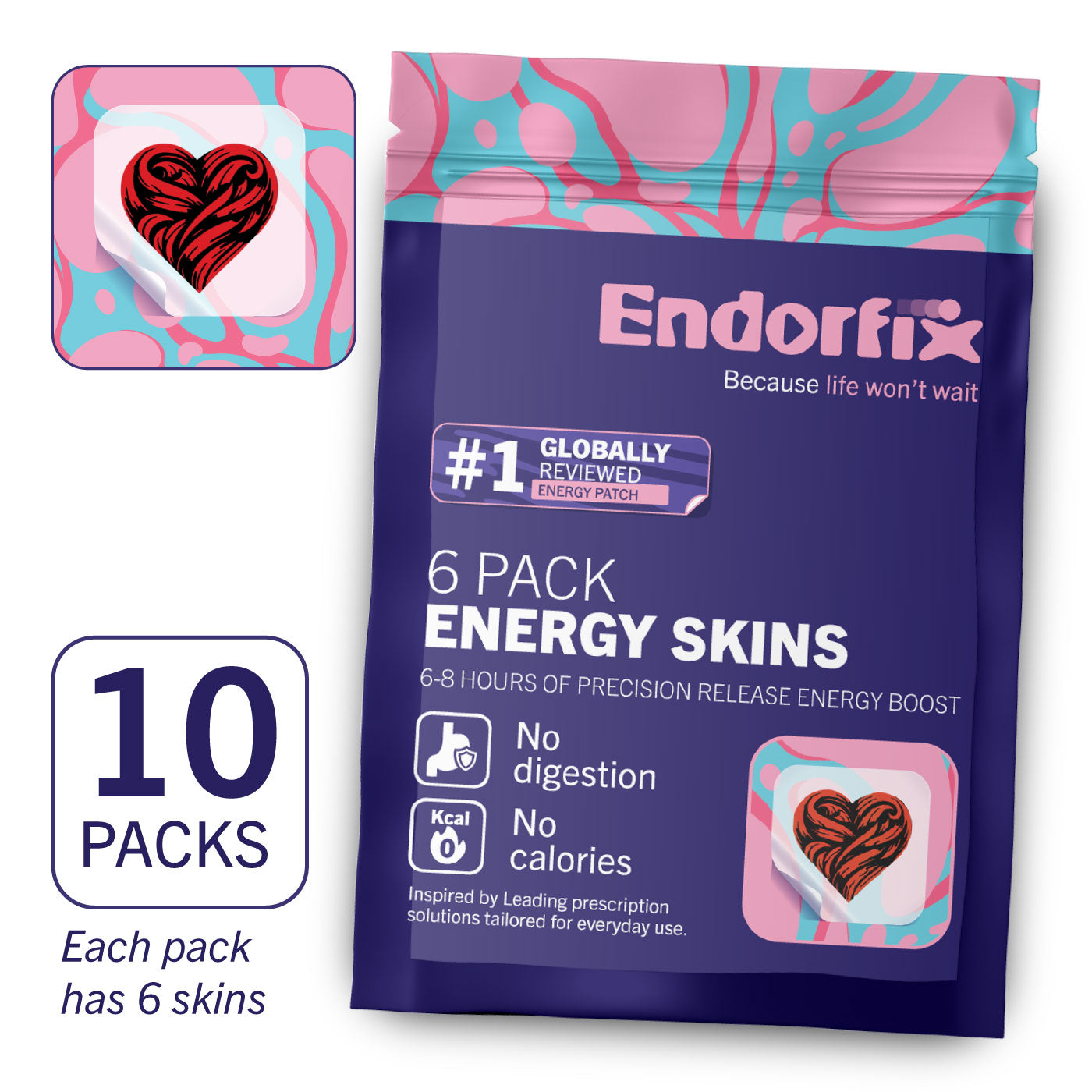 Heart Skin x 10 Pack