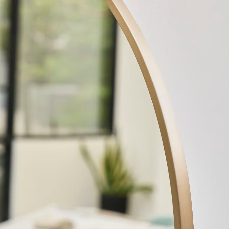 Arch Full Length Mirror Warm Brushed Nickel